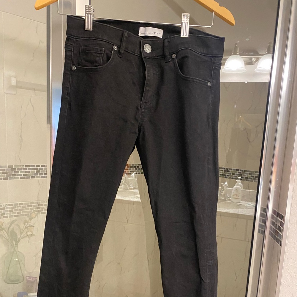 Loft black jeans. Size 4/27